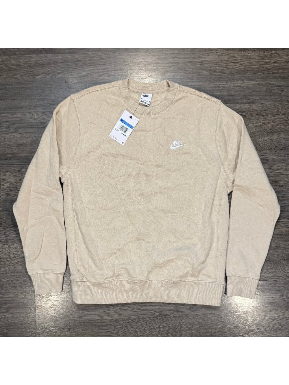 *NWT Nike Men's Sportswear Club Fleece Sweatshirt - Beige
